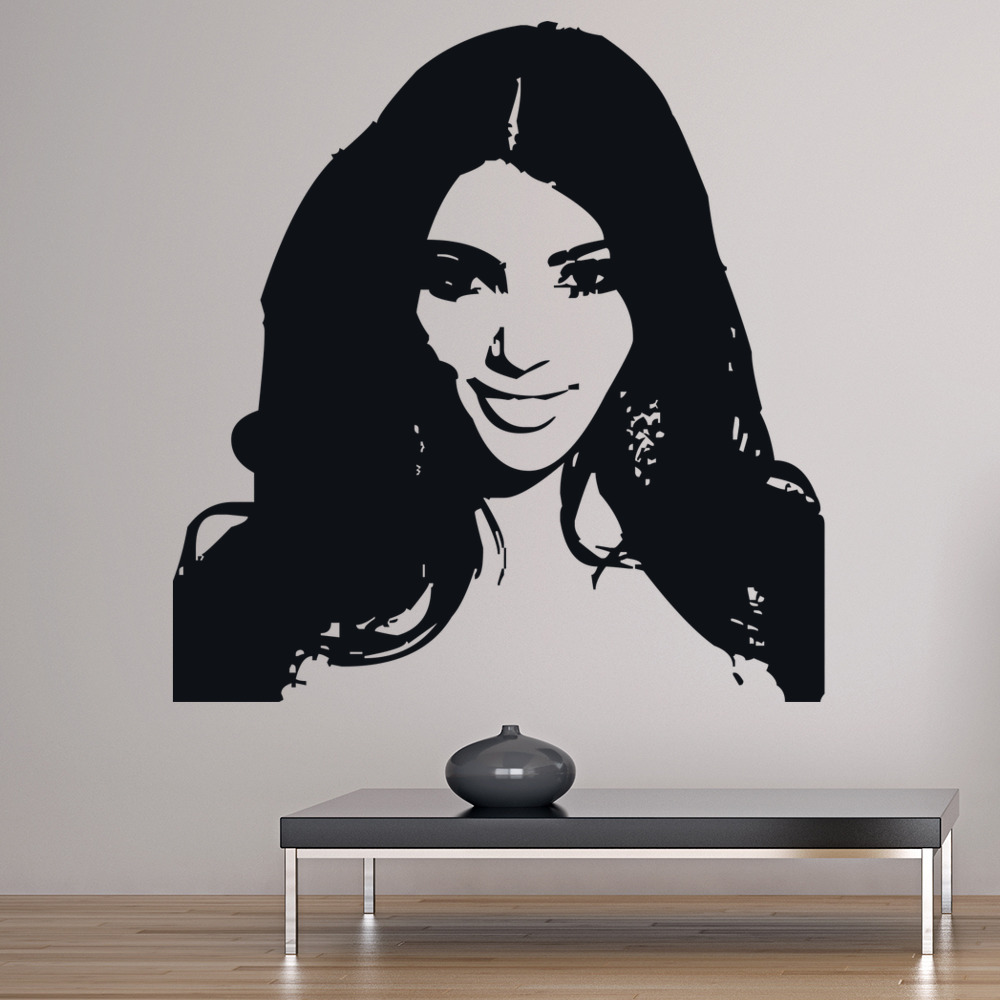 Kim Kardashian Reality TV Wall Sticker | Icon Wall Stickers